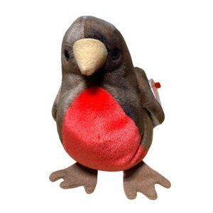 Ty Beanie Baby "Early" Robin Bird Plush Toy Collectible 1997